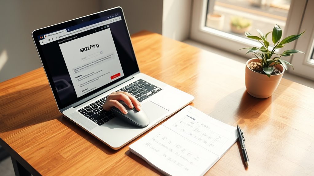 filing sr22 insurance online