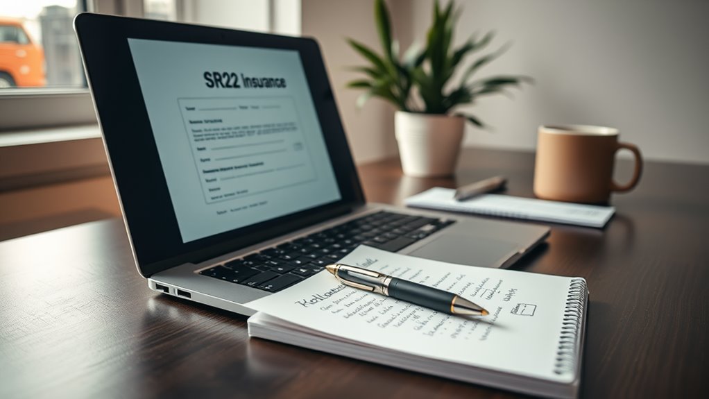 sr22 insurance filing tips